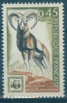 FRANCIJA, ČISTE ZNAMKE,ŽIVALI, MUFLON 1969,DEAN 1953