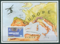 Gibraltar 1978 EU z Gibraltarjem iz zraka bl5 MNH**