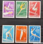 gimnastika - Romunija 1977 - Mi 3467/3472 - serija, čiste (Rafl01)