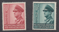 Hrvaška NDH 1943 - Ante Pavelić, kompletna serija, čista