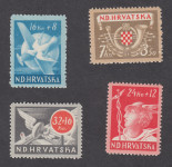 Hrvaška NDH 1944 - Za poštne uslužbence, kompletna serija, čista