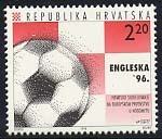 HRVAŠKA nogomet - EP 1996 nežigosana znamka