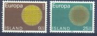ISLANDIJA,1971, ČISTE ZNAMKE-DEAN 1953