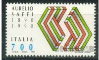 ITALIJA 1990 - Aurelio Saffi nežigosana znamka