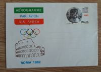 ITALIJA Aerogram 1982 Pismo Celina Olimpijski comite