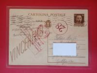 Italijanska dopisnica.Visco 1943-Koncentracijsko taborišče Visco