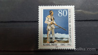 Karl May - Nemčija 1987 - Mi 1314 - čista znamka (Rafl01)