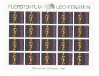 LIECHTENSTEIN 1981 SVETI THEODUL ** Mi 775 ** cela pola (F05)