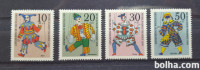 lutke na žici - Nemčija 1970 - Mi 650/653 - serija, čiste (Rafl01)