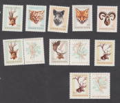 MADŽARSKA - 3 serije - ostanki prilepke