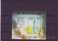 MADŽARSKA - V SPOMIN NA EXPLOZIJO CHALLENGER - blok 162A** - (msmk)