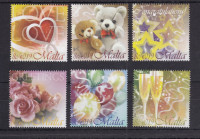 MALTA 2007 VOŠČILNE PRAZNIKI VRTNICE ** Mi 1530/1535 ** serija (VRT)