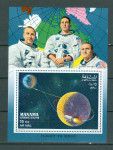 Manama 1968 vesolje Apollo 8 blok12A MNH**