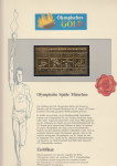 Nemćija 1972 - Olimpijsko zlato - pozlačen blok izdam ob olimpijadi...