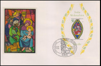 NEMČIJA 1976 BOŽIČ RELIGIJA ** blok ** ovitek prvega dne FDC