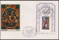NEMČIJA 1977 BOŽIČ RELIGIJA ** blok ** ovitek prvega dne FDC
