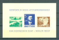 Nemčija Berlin 1957 neizdana letalska serija I MNH** RARITETA 5% Mi