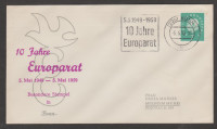 Nemčija - Svet Evrope FDC - 1959