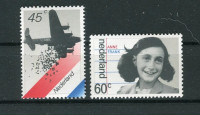 NIZOZEMSKA 1980 OSVOBODITEV VOJNA ANNA FRANK ** Mi 1158/59 serija (14)