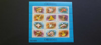 orhideje - Romunija 1988 - Mi B 249 - blok 12 znamk, čist (Rafl01)