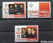 oznanitev republike - Malta 1975 - Mi 505/507 - serija, čiste (Rafl01)