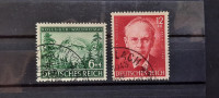 Peter Rosegger - Deutsches Reich 1943 - Mi 855/856 - žigosane (Rafl01)