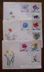 POLJSKA 1967 – 3 X FDC – 3 X OPD – FLORA, ROŽE