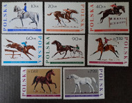 Poljska 1967, cela serija  živali, favna, konji, šport