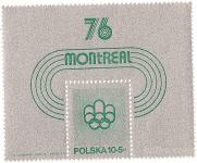 Poljska 1975 - blok na temo olimpijada, šport
