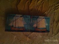 poštna znamka Hrvaška z ladjo naprodaj 2 kom