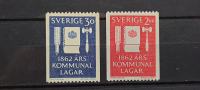 pravo - Švedska 1962 - Mi 487/488 C - serija, čiste (Rafl01)