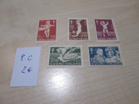 PRODAM KOMPL SERIJO ZNAMK FINSKE-1947- ŽIGOSANE