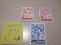 PRODAM KOMPL SERIJO ZNAMK FINSKE-1958- ŽIGOSANE