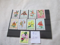 PRODAM KOMPL SERIJO ZNAMK POLJSKE ČISTE MNH-TEMA FLORA-