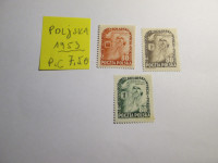 PRODAM KOMPL SERIJO ZNAMK POLJSKE-ČISTO MNH-1953-