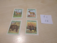 PRODAM KOMPL SERIJO ZNAMK TURČIJE- TEMA FAVNA ČISTE MNH