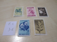 PRODAM KOMPL SERIJO ZNAMK TURČIJE- TEMA FLORA ČISTE MNH