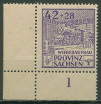 PROVINZ SACHSEN (SAŠKA) 1946 ŽELEZNICA VLAKI ** Mi 89A ** znamka (22)