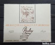 Rubens - Poljska 1977 - Mi B 67 - blok, čist (Rafl01)
