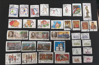 RUSIJA 1992 Lot 35 različnih žigosanih znamk