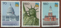 SAN MARINO 1976 NEW YORK ARHITEKTURA ** Mi 1115/1117 ** serija (18)