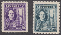 SLOVAŠKA 1939 - Jožef Murgaš - kompletna serija, čista