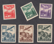 SLOVAŠKA 1939 - letalska pošta - kompletna serija, čista
