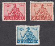 SLOVAŠKA 1942 - vojska - kompletna serija, čista
