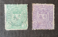 Španija 1875 celotna serija – vojaške znamke