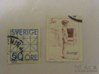 Starejši poštni znamki Švedske prodam