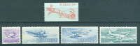 Švedska 1972 letala serija in sam. znamka MNH**