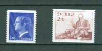 Švedska 1977 osebnosti 2 sam. znamki MNH**
