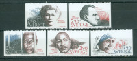 Švedska 1986 osebnosti serija MNH**