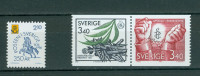 Švedska 1986 serija in sam. znamka MNH**